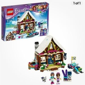 LEGO FRIENDS used complete Snow Resort Chalet 41323 & Snowboard Tricks 30402